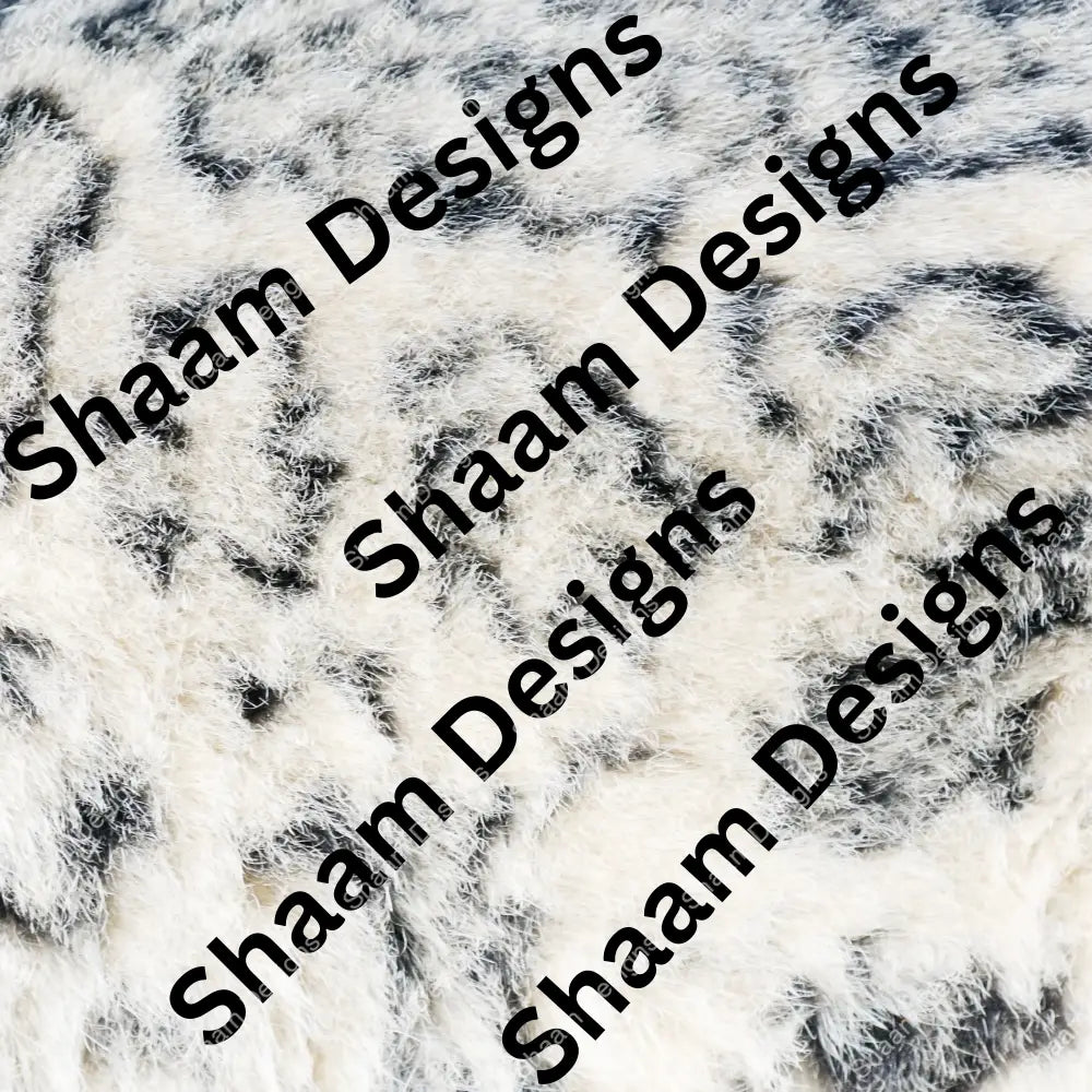 12 White Leopard Vinyl Wraps