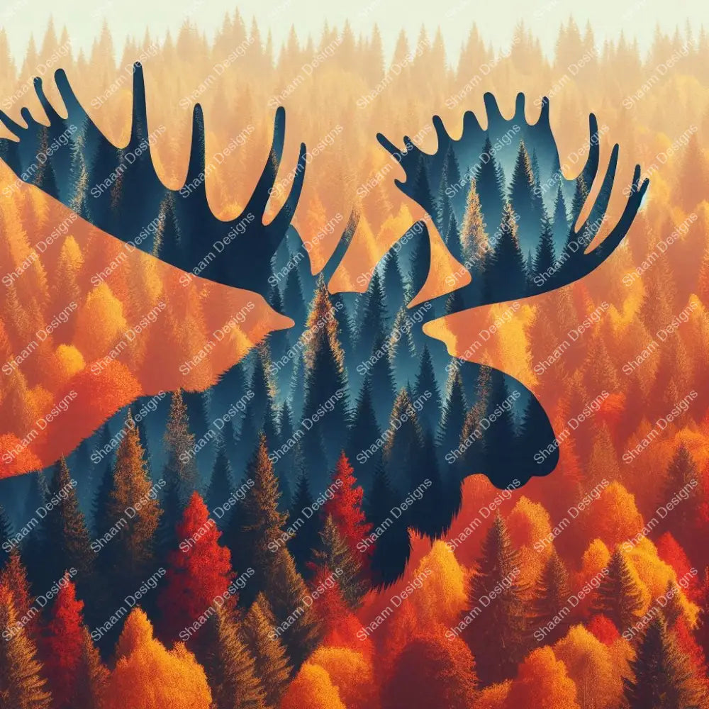 16 Fall Moose Vinyl Wraps