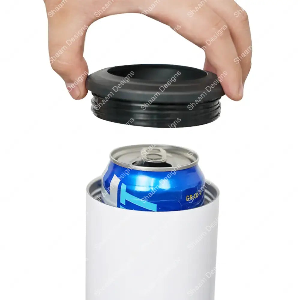 16oz 4 in 1 Beer Can Cooler with Bottle Opener Stainless Steel Sublimation Blanks Tumblers