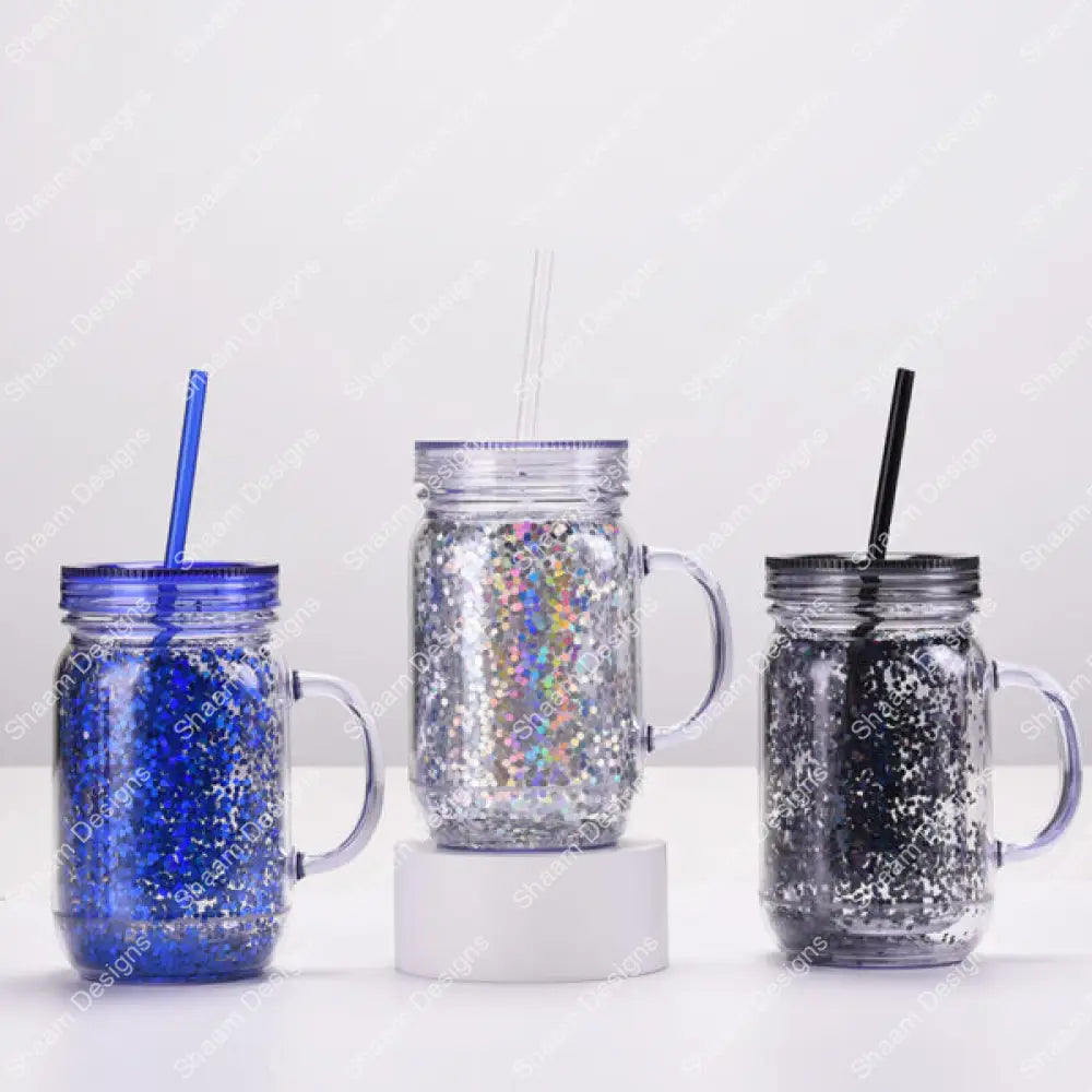 20oz Mason Jar Snow Globe B-26 - Tumblers