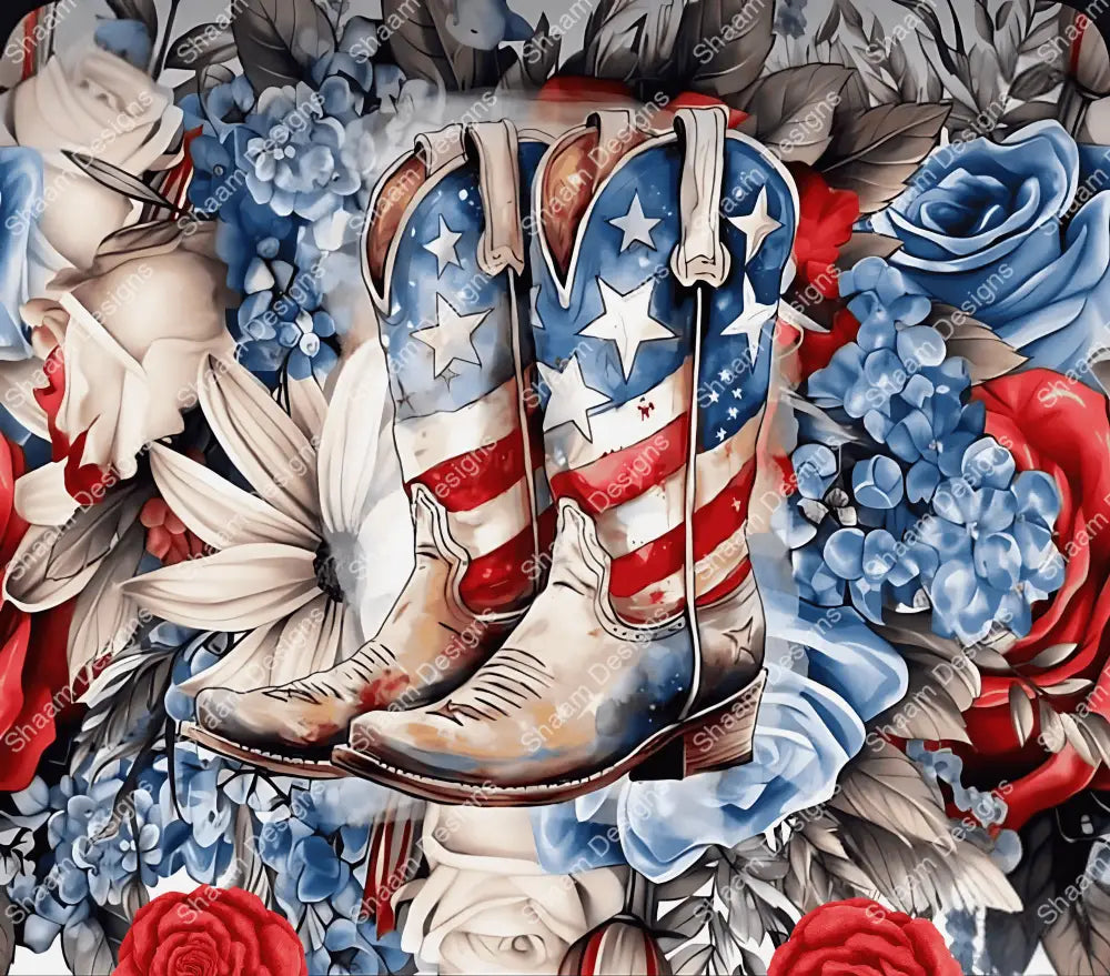14 Patriotic Boots Vinyl Wraps