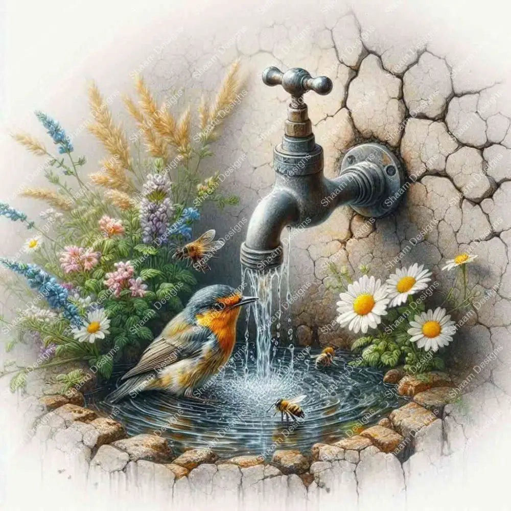 22 Go Bird Bath Vinyl Wraps