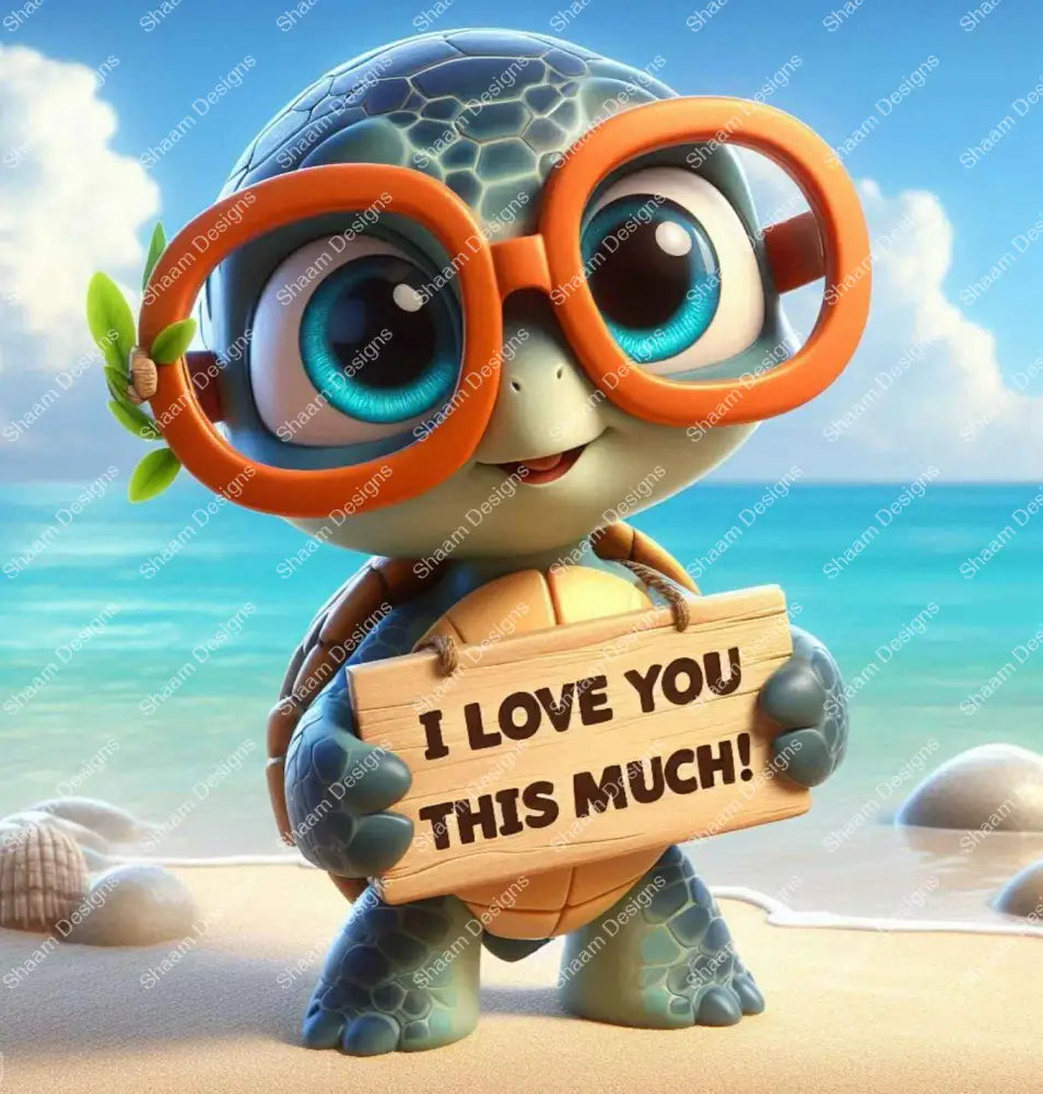 40 Go Turtle Love Vinyl Wraps