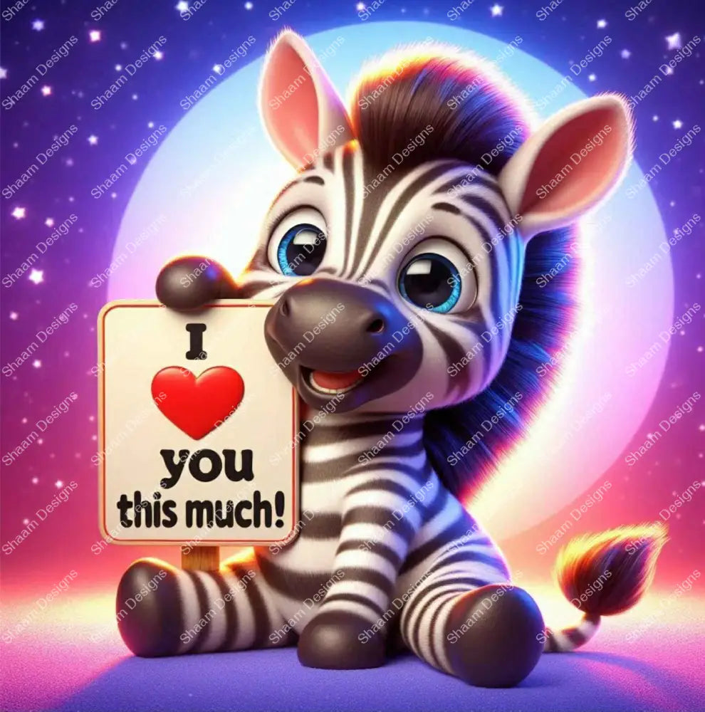40 Go Zebra Love Vinyl Wraps