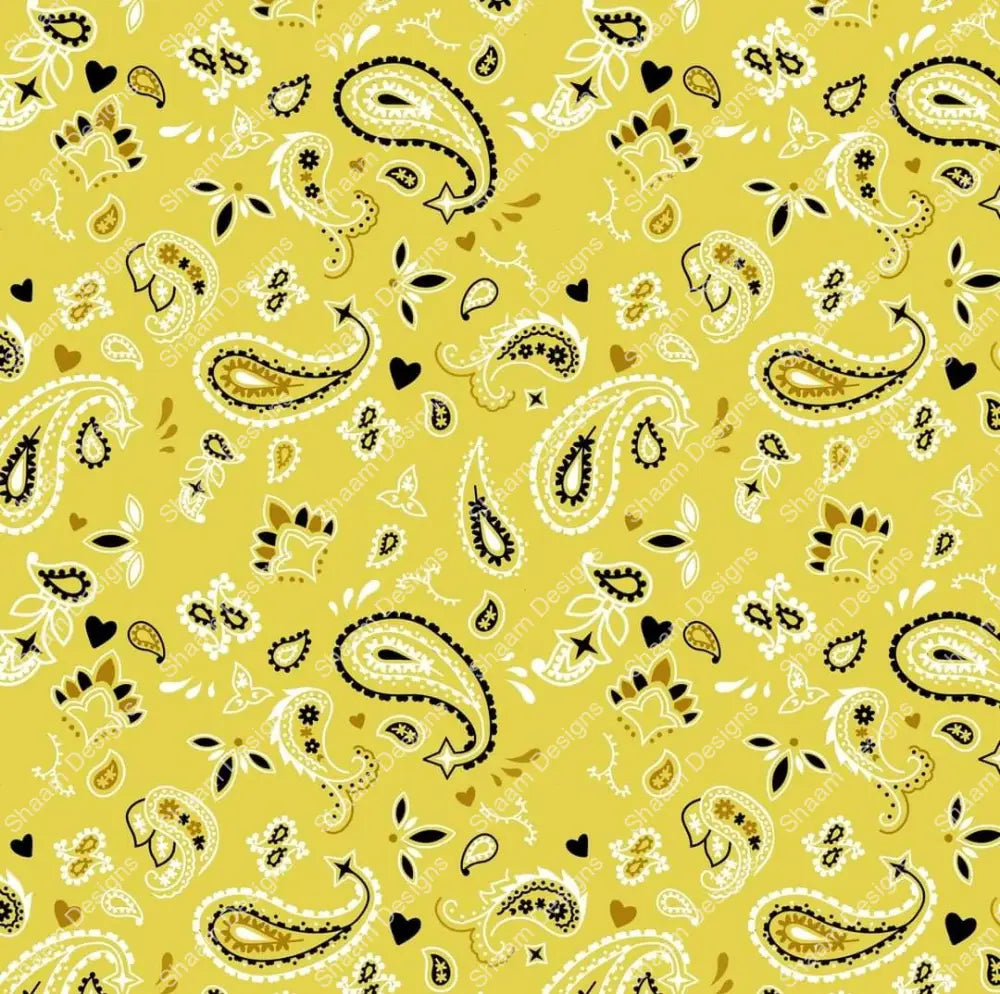 81 Yellow Bandana Vinyl Wraps