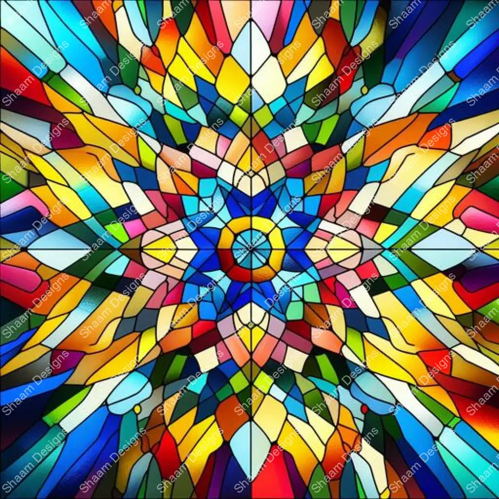 56 Stained Glass Star Vinyl Wraps