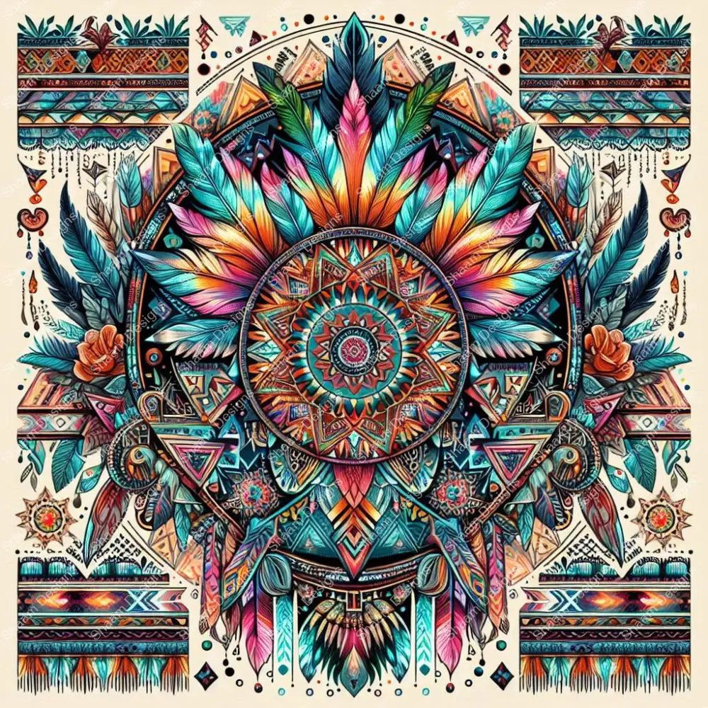 60 Tribal Circle Vinyl Wraps