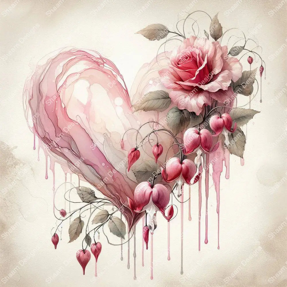 6 Faded Heart Vinyl Wraps