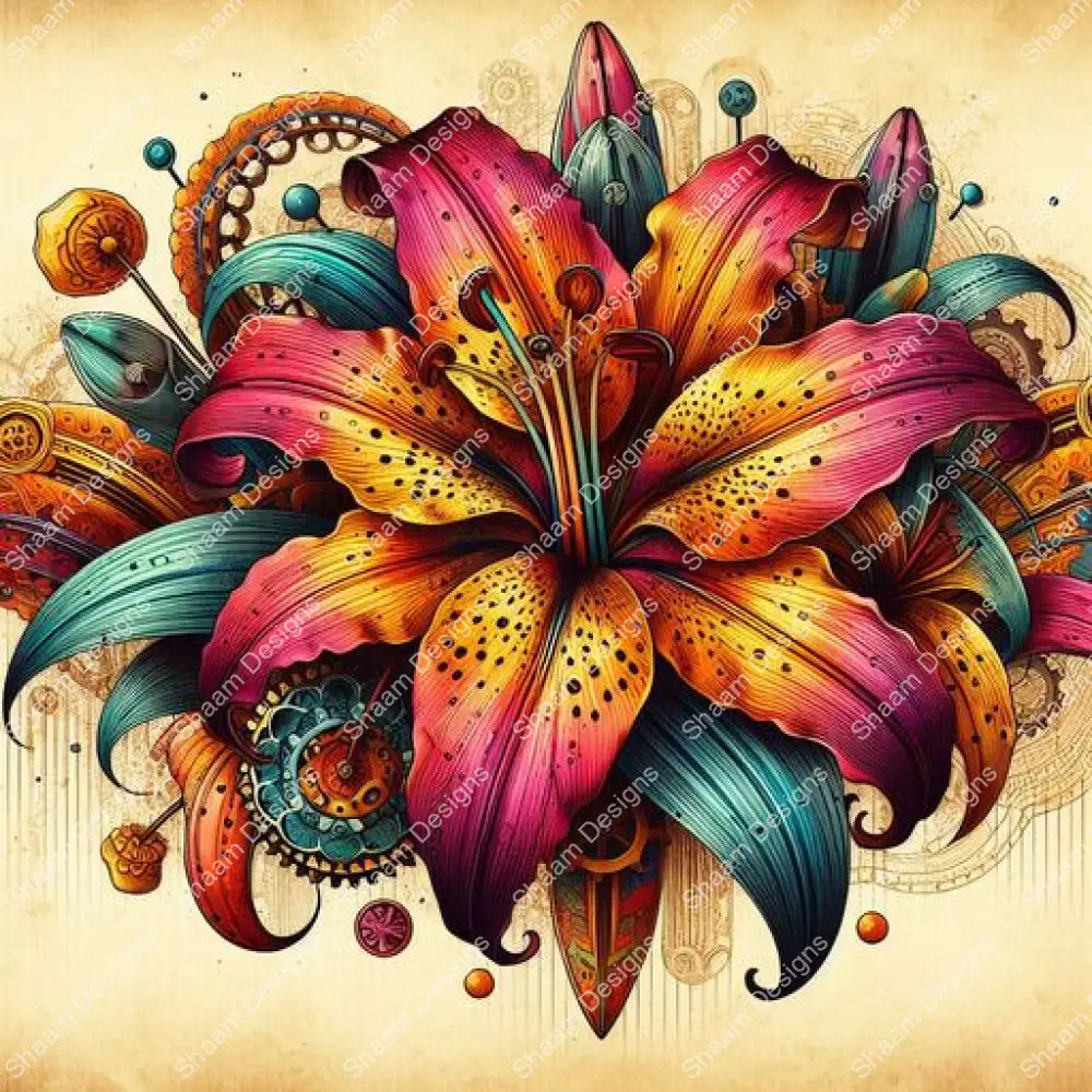 55 Tigerlily Tease Vinyl Wraps