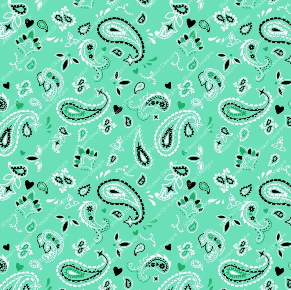 81 Teal Bandana Vinyl Wraps