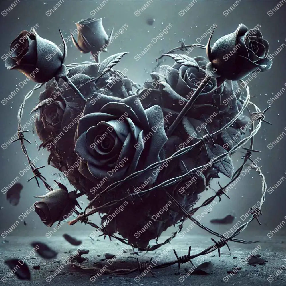 83 Go Thorned Heart Vinyl Wraps