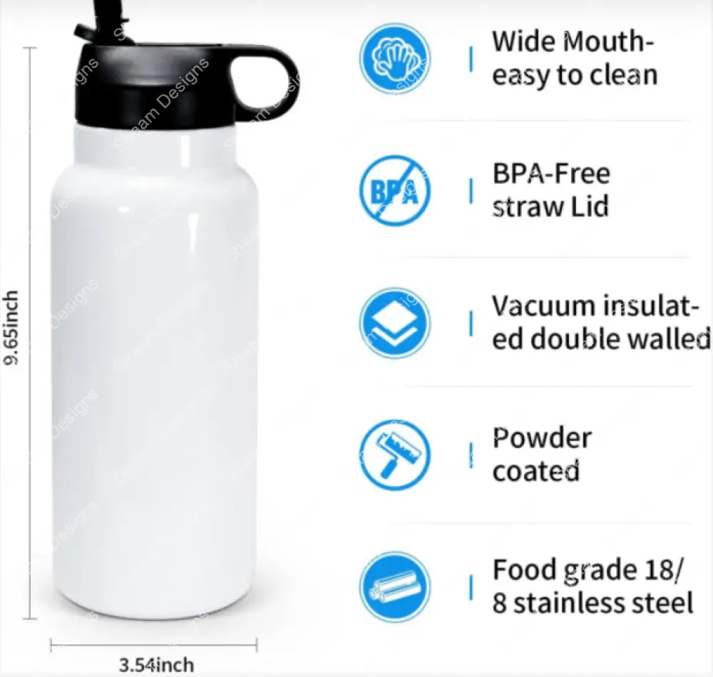 Sublimation Blank Hydro Flask Water Bottle Tumblers Tumblers