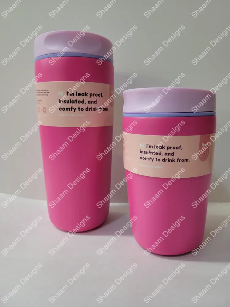 12/20oz Owala Coffee Mug Stainless Steel Insulated Kids Tumblers - 12oz / Fuschia - Tumblers