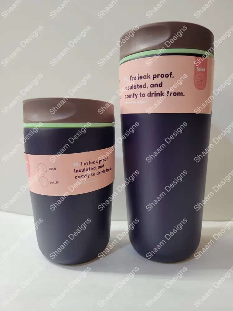 12/20oz Owala Coffee Mug Stainless Steel Insulated Kids Tumblers - 12oz / Midnight Blue - Tumblers