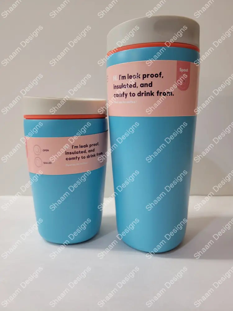 12/20oz Owala Coffee Mug Stainless Steel Insulated Kids Tumblers - 12oz / turquoise blue - Tumblers