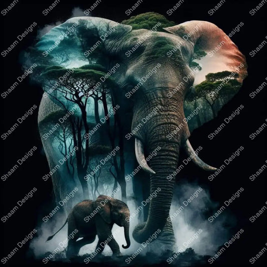 12 Elephant Journey Vinyl Wraps