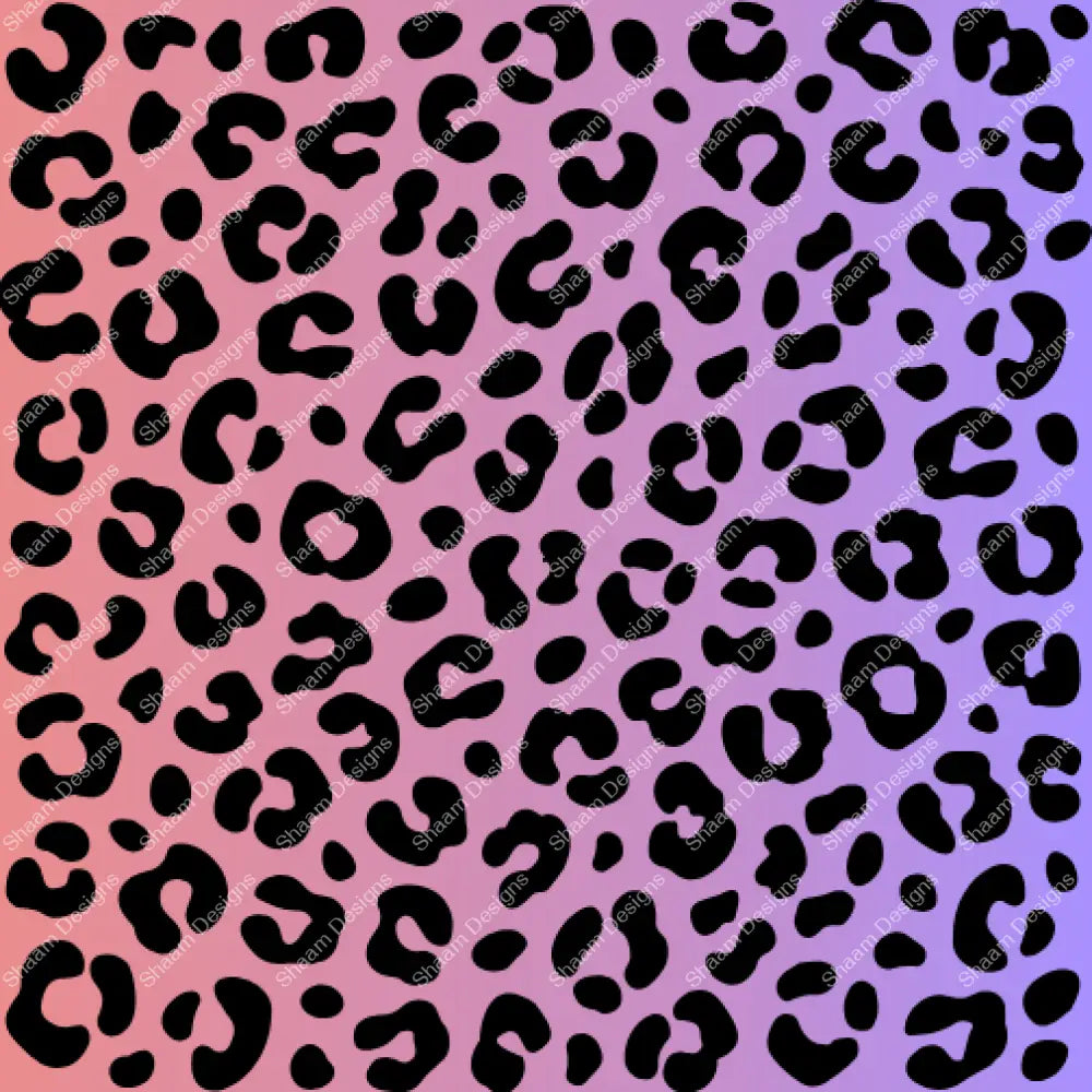 12 Pink Purple Cheetah Vinyl Wraps