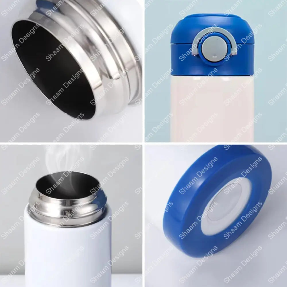 12oz Sublimation Flip Top Kids Stainless Steel Water Bottle