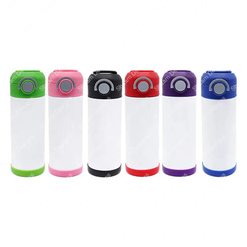 12oz Sublimation Flip Top Kids Stainless Steel Water Bottle