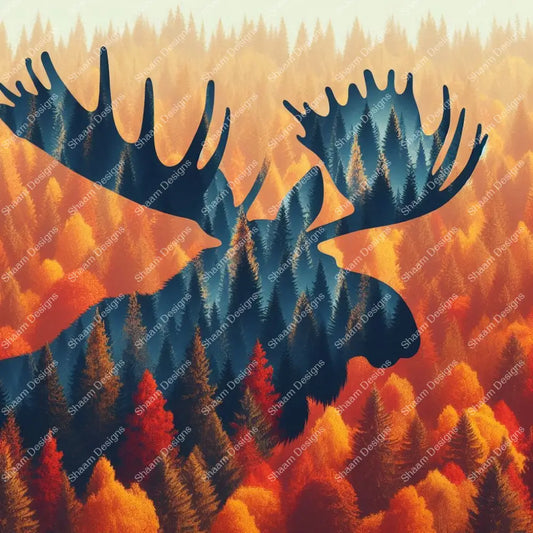 16 Fall Moose Vinyl Wraps