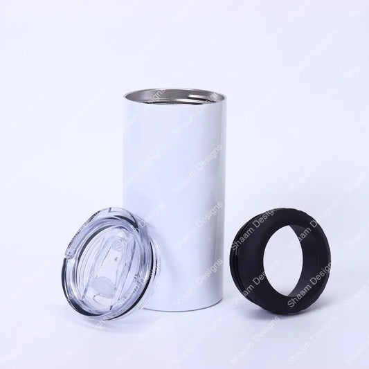 16oz 4 in 1 Beer Can Cooler with Bottle Opener Stainless Steel Sublimation Blanks Tumblers