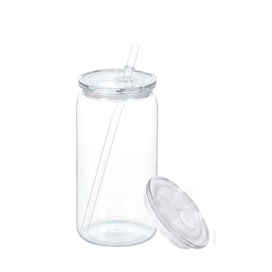 16oz Libby Acrylic Transparent Can SNOW GLOBE Clear Tumblers