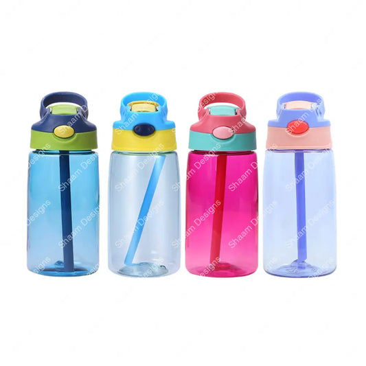 16oz Plastic Kids Sippy Cup Water Bottle with Straw