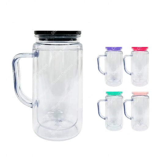 20oz Handle Snow Globe Mug - Tumblers