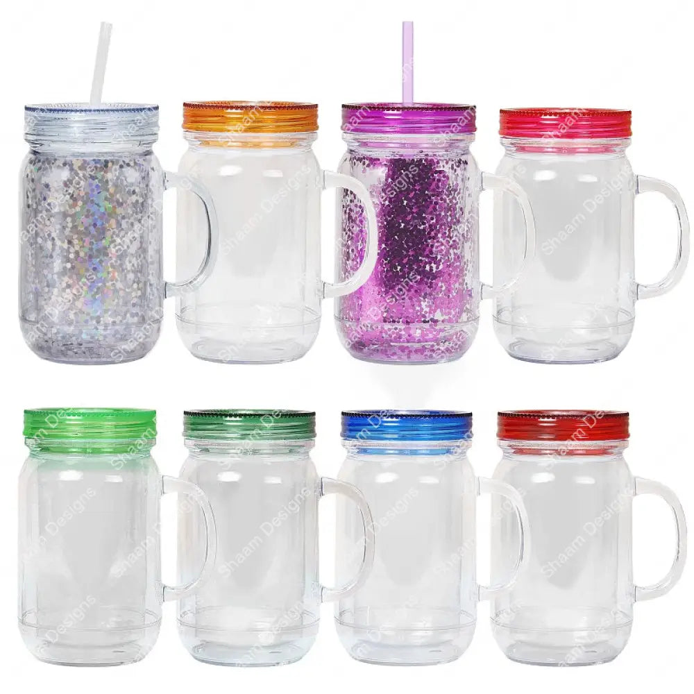 20oz Mason Jar Snow Globe B-26 - Tumblers