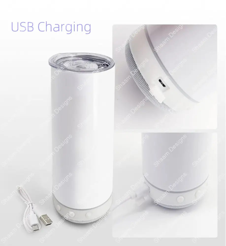 20oz SPEAKER USB BLUETOOTH Sublimation Tumbler B15
