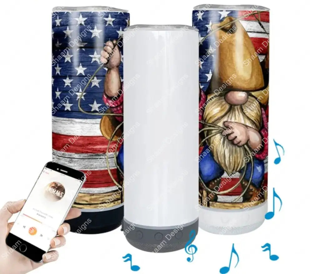 20oz SPEAKER USB BLUETOOTH Sublimation Tumbler B15