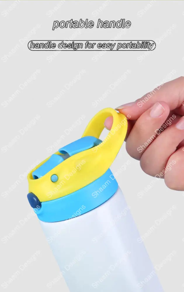 20oz Stainless Steel Sublimation Kids Flip Sippy Water Bottle