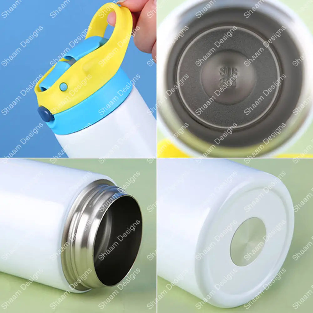 20oz Stainless Steel Sublimation Kids Flip Sippy Water Bottle