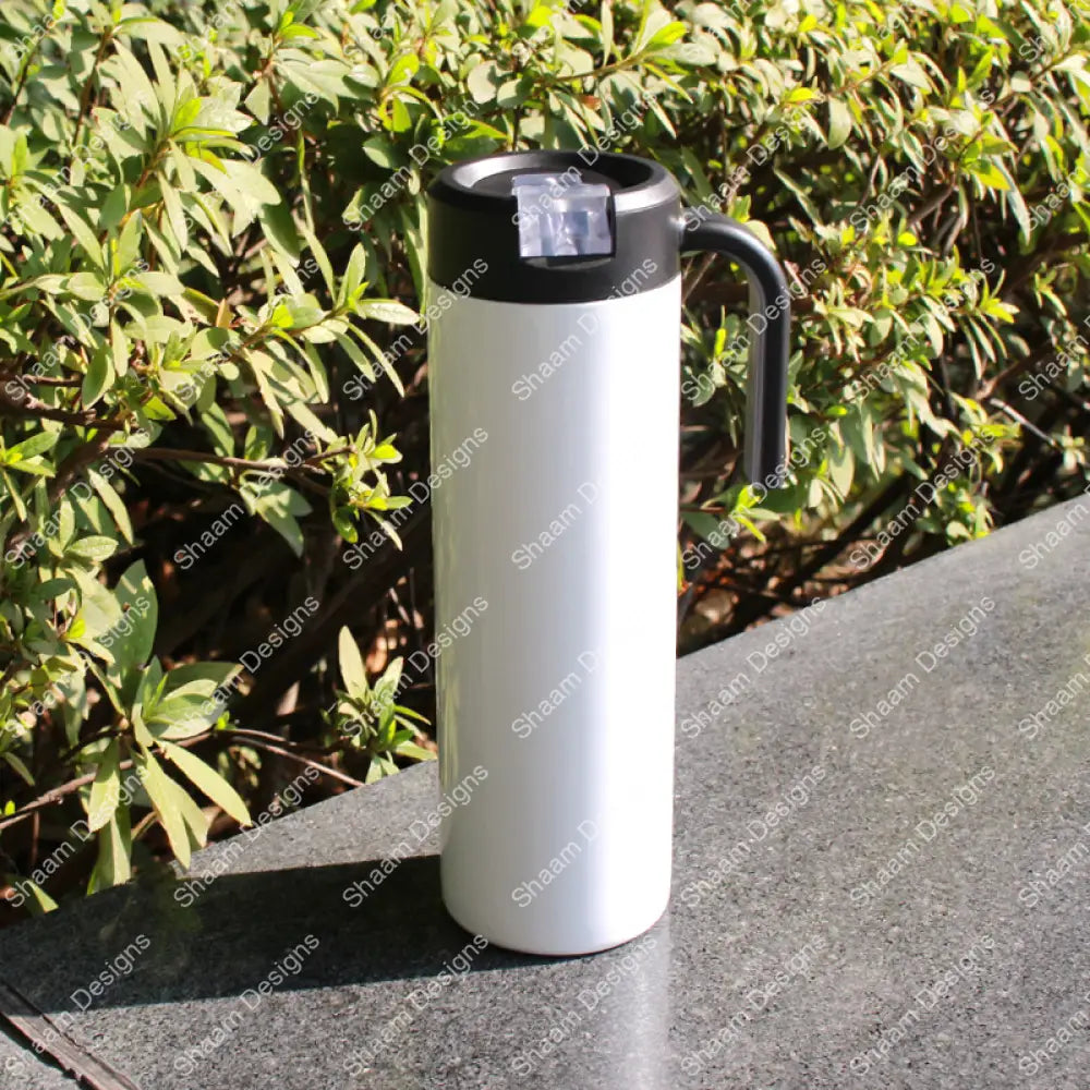 20oz Twist Handle Skinny Sublimation Tumbler - Tumblers