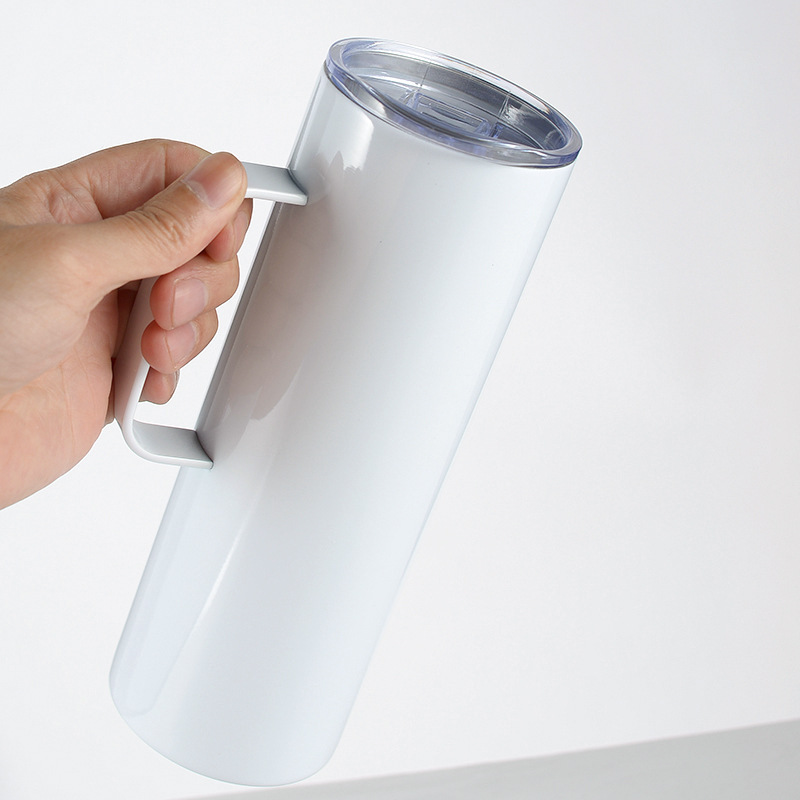 20/30oz Sublimation Straight Skinny Tumbler with Handle