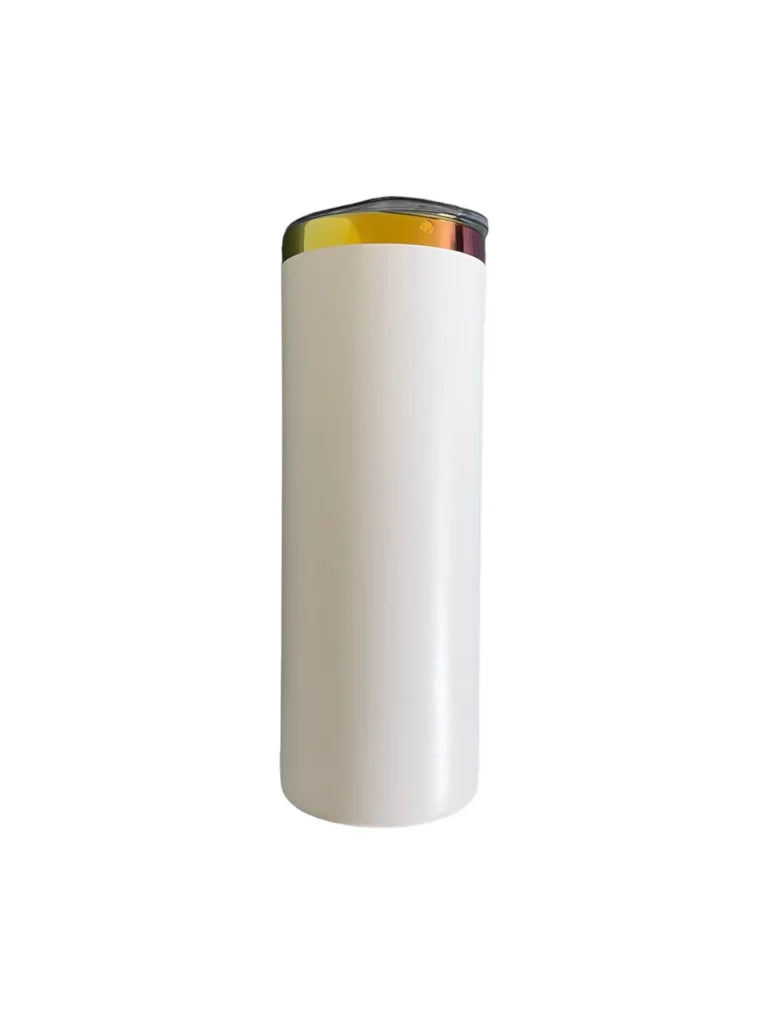 20oz Rainbow Plated Powder Coated Skinny Tumblers  B21