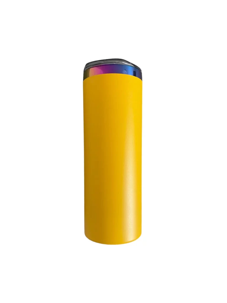 20oz Rainbow Plated Powder Coated Skinny Tumblers  B21