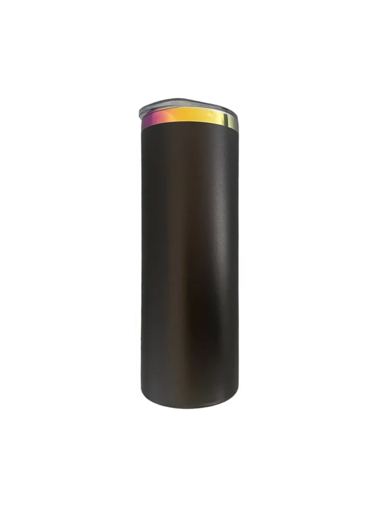 20oz Rainbow Plated Powder Coated Skinny Tumblers  B21