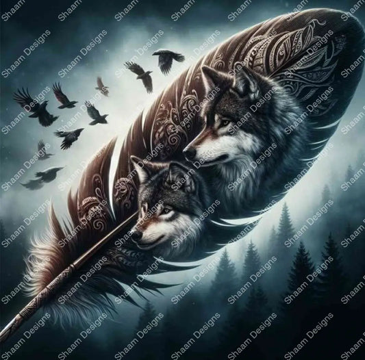 58 Go Feathered Howl Vinyl Wraps