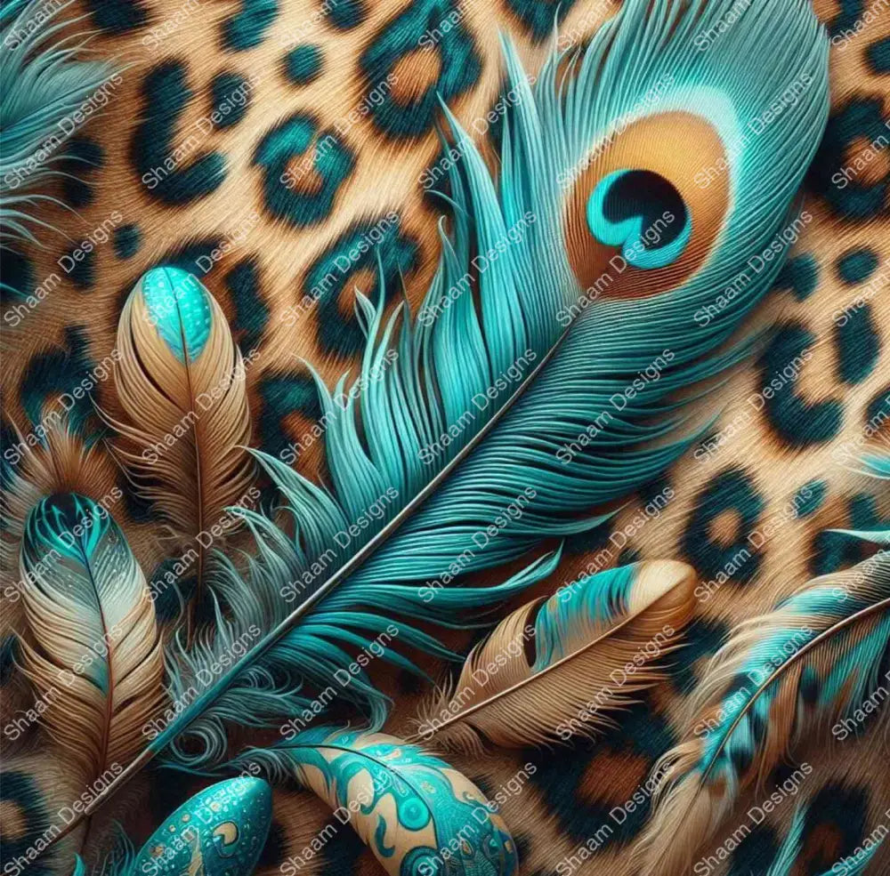 42 Go Peacock Feather Vinyl Wraps