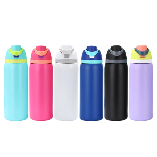 24/32oz Owala Freesip Water Bottle with Stainless Steel Insulation Sippy Cup