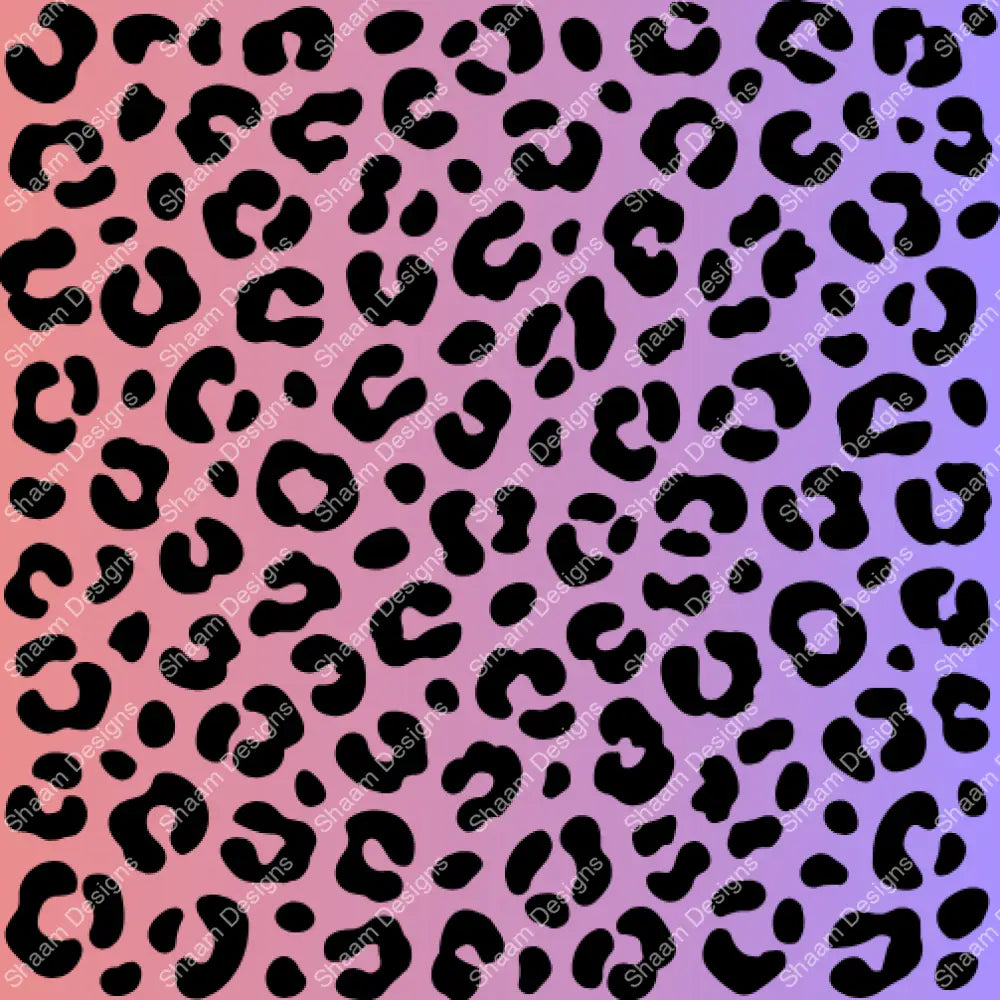 12 Pink Purple Cheetah Vinyl Wraps