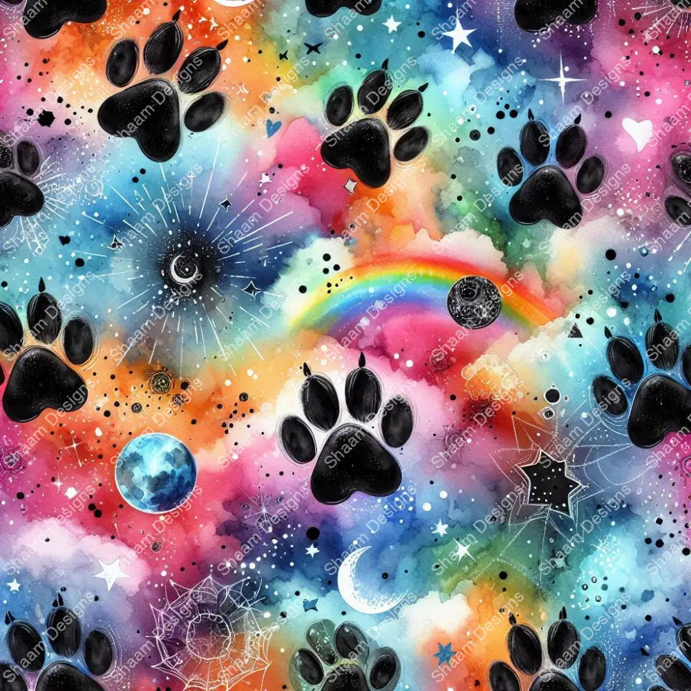 8 Rainbow Paws Vinyl Wraps