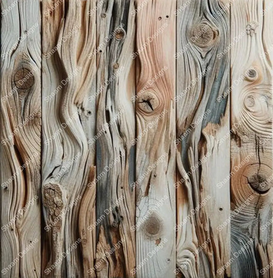 36 Gray Wood Vinyl Wraps