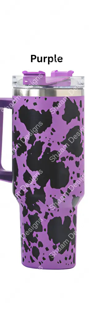 40oz Colored Wild Tumbler with Handle Insulated Stainless Steel Vacuum Travel Mug Tumblers
