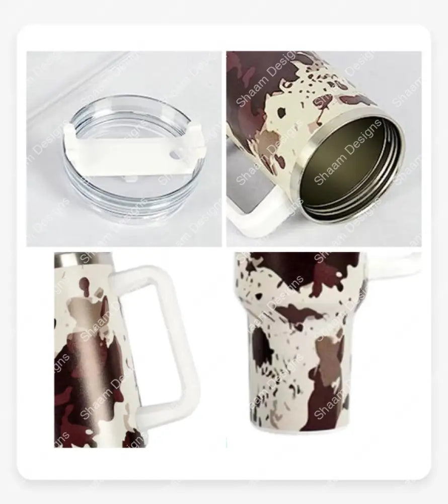 40oz Wild Tumbler with Handle Insulated Stainless Steel Vacuum Travel Mug Tumblers