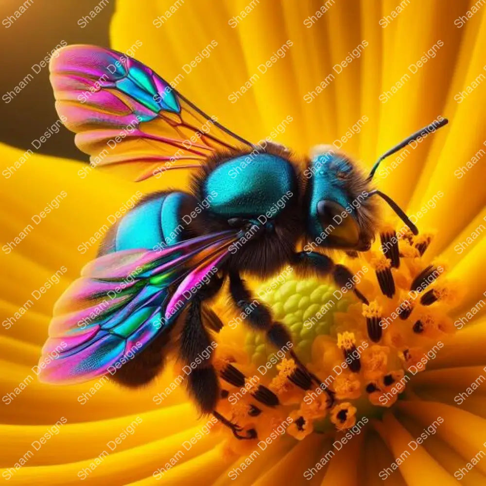 5 Holo Bee Vinyl Wraps