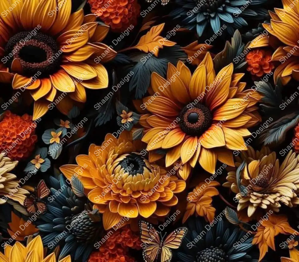 70 Moody Flowers Vinyl Wraps