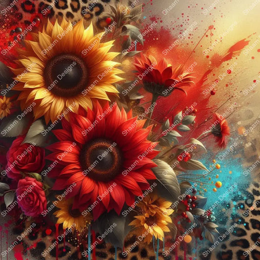 50 Stained Sun Vinyl Wraps
