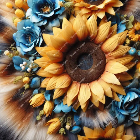 50 Sunflower Happiness Vinyl Wraps